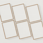 6 Vertical 3x4 Frames Mockup