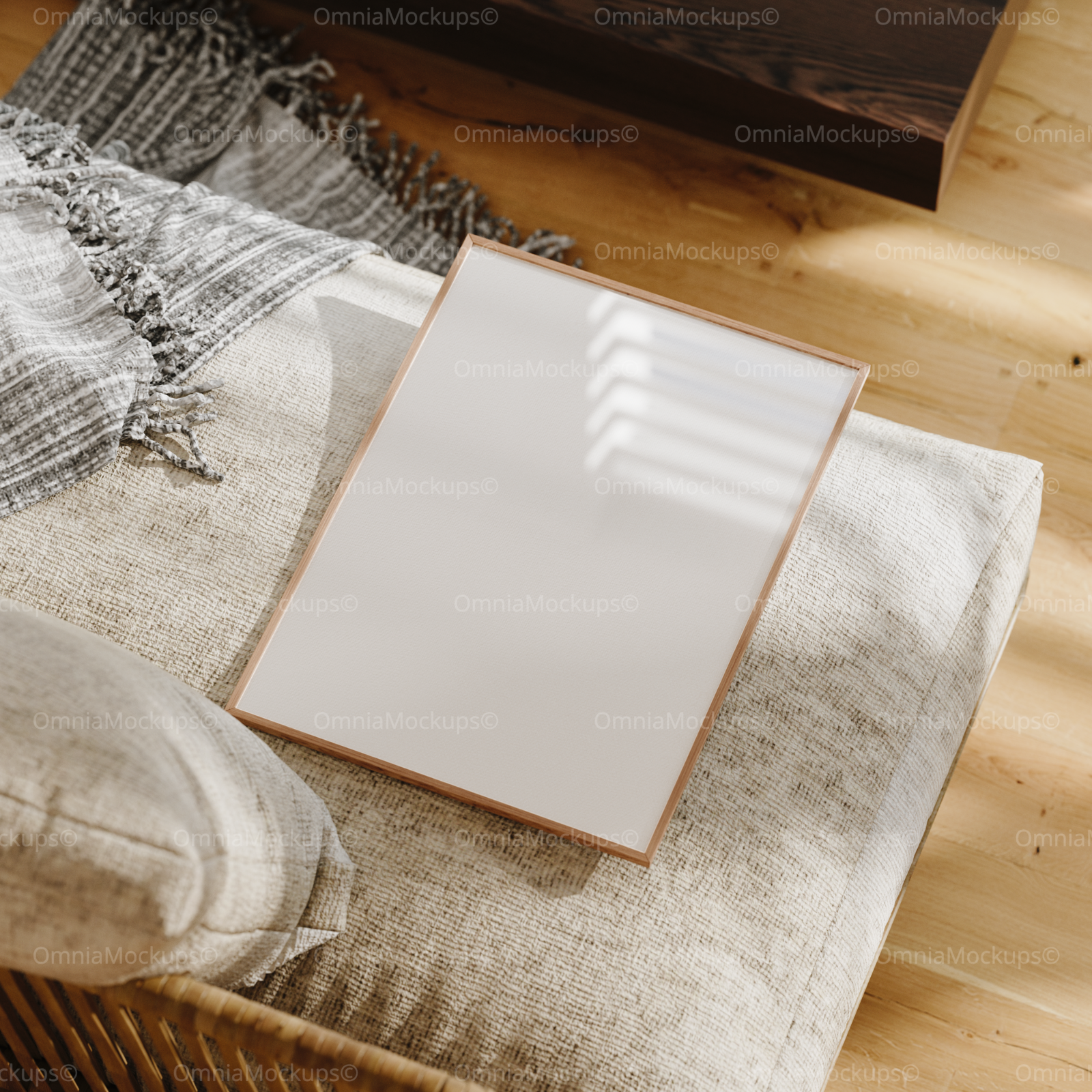 Vertical A Series Frame Mockup With Sunlight