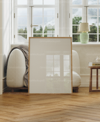 Vertical 3x4 Living Room Frame Mockup With Reflection