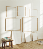 8 Frames Mockup With Sunlight