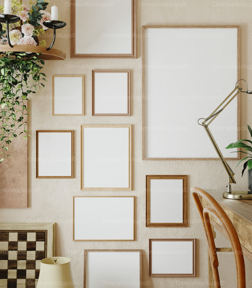 10 Wall Frames Mockup