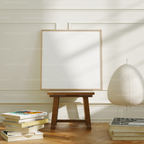 Square Frame Mockup With Sunlight