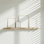 4 Vertical 8x10 Frames Mockup With Sunlight