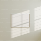 Horizontal 7x5 Wall Frame Mockup With Sunlight
