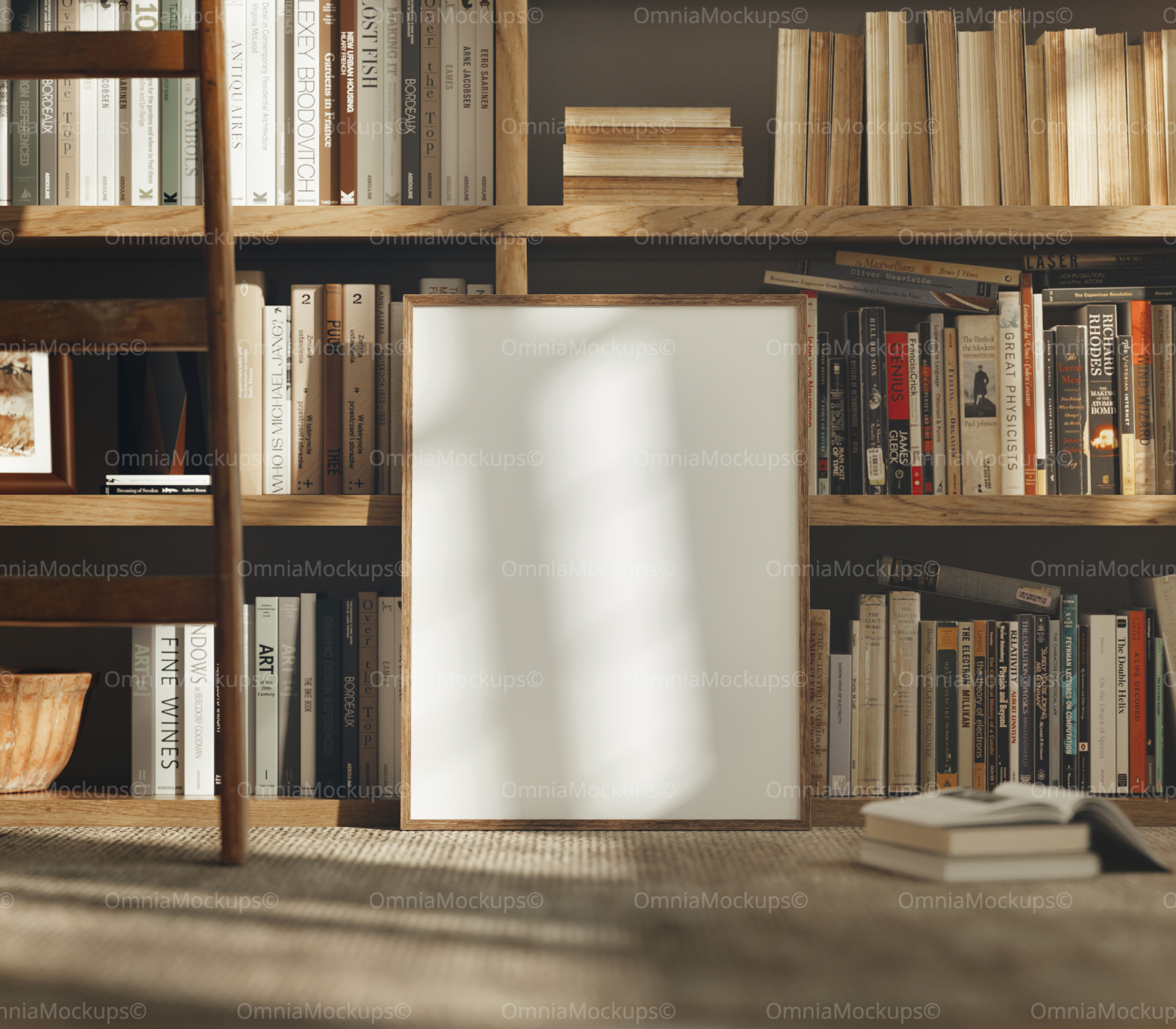 Vertical 3x4 Frame Mockup With Sunlight