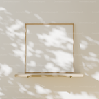 Square Frame Mockup With Sunlight