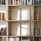 4 Vertical A Series Frames Mockup With Sunlight