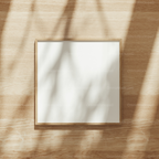 Square Frame Mockup With Sunlight