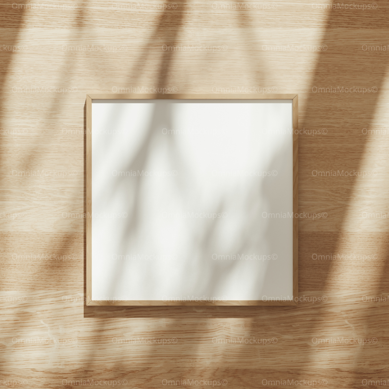 Square Frame Mockup With Sunlight