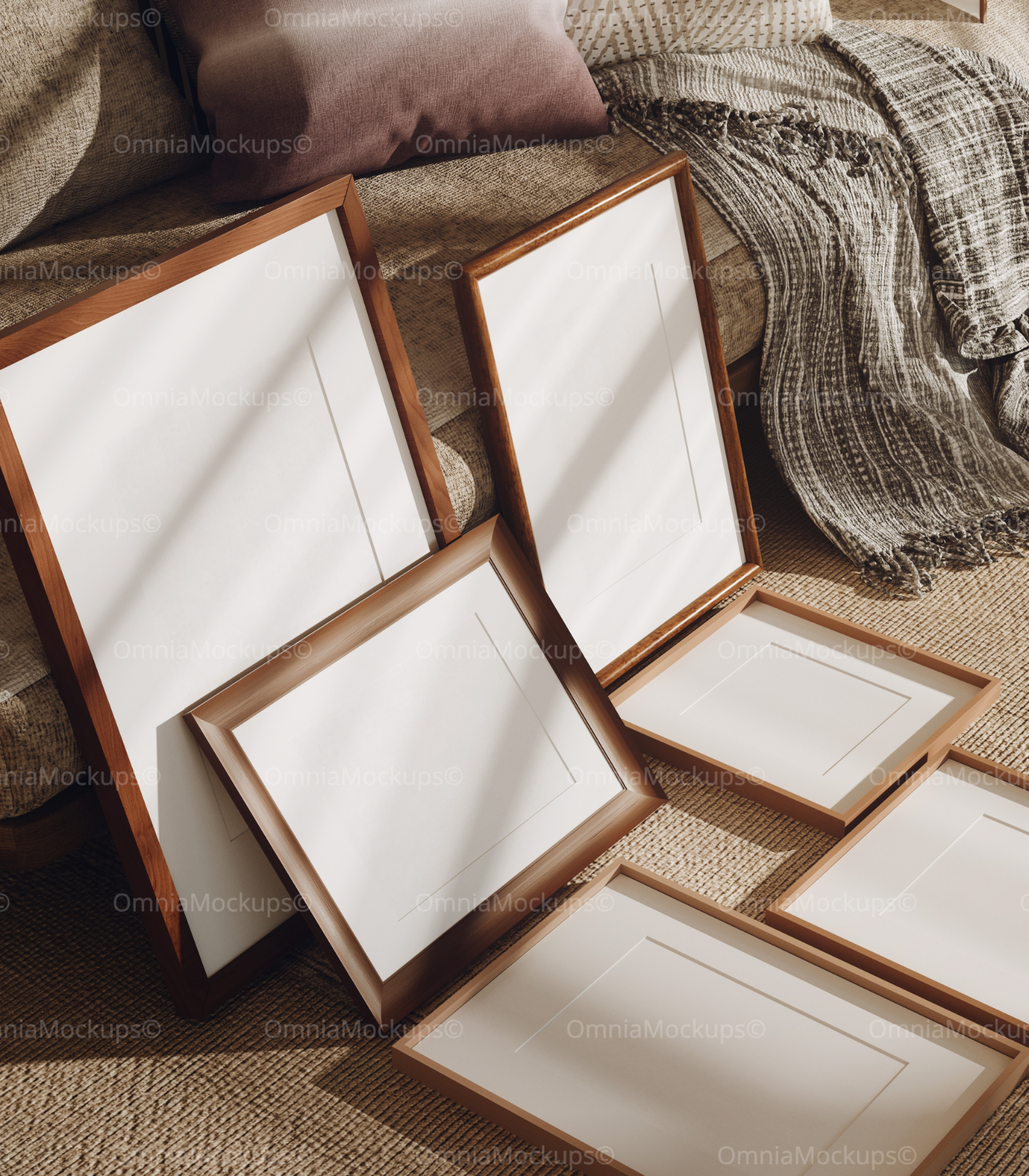 6 Living Room Frames With Sunlight