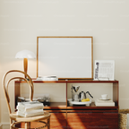 Horizontal 4x3 Desk Frame Mockup