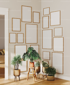 19 Wall Gallery Frames Mockup