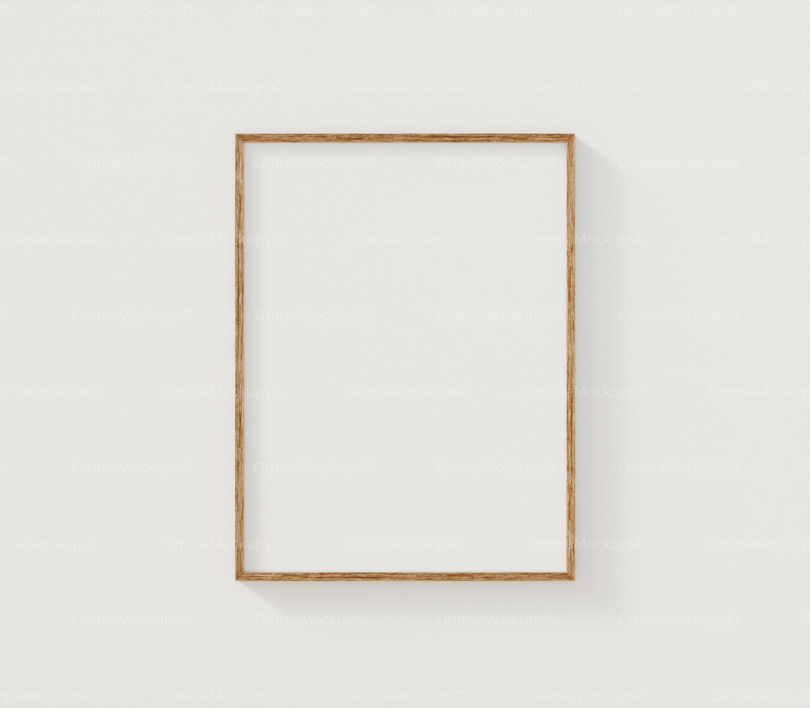 Vertical White Wall 3x4 Frame Mockup