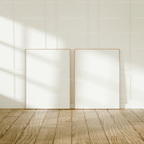 2 Vertical 3x4 Frames Mockup With Sunlight