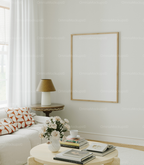 Vertical 3x4 Living Room Wall Frame Mockup