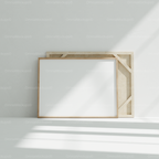 Horizontal 4x3 Frame Mockup With Sunlight