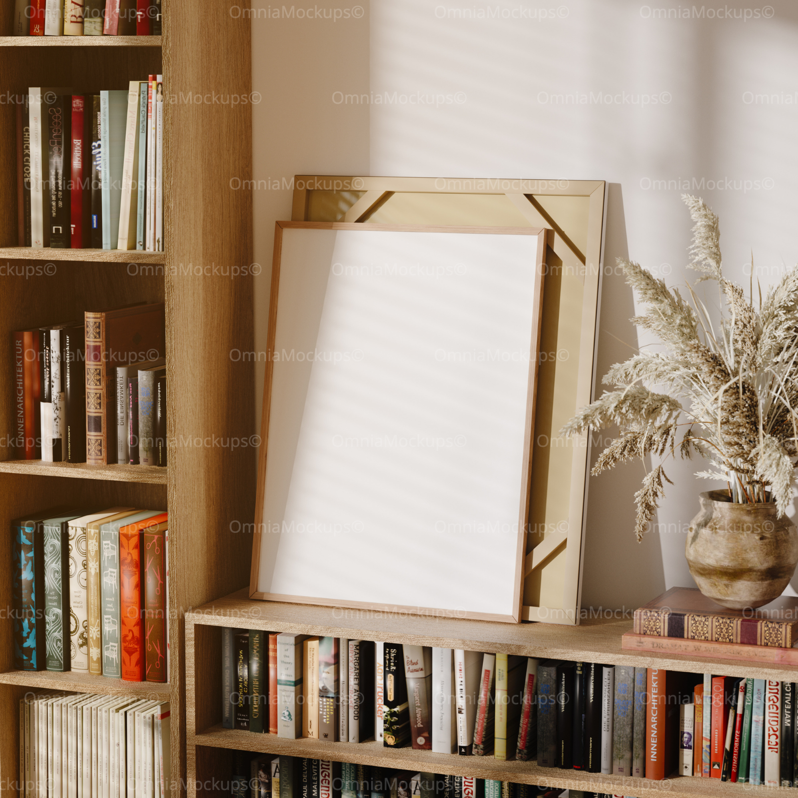 Vertical 3x4 Frame Mockup With Sunlight