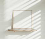 Square Frame Mockup With Sunlight