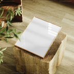 Vertical 3x4 Frame Mockup With Reflection