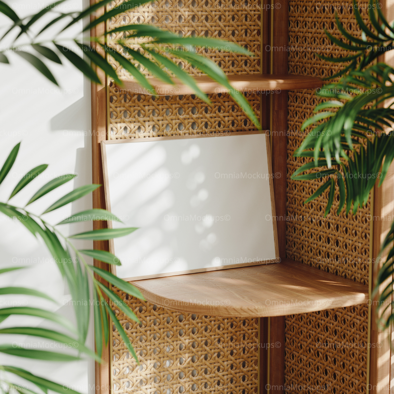 Horizontal 7x5 Frame Mockup With Sunlight