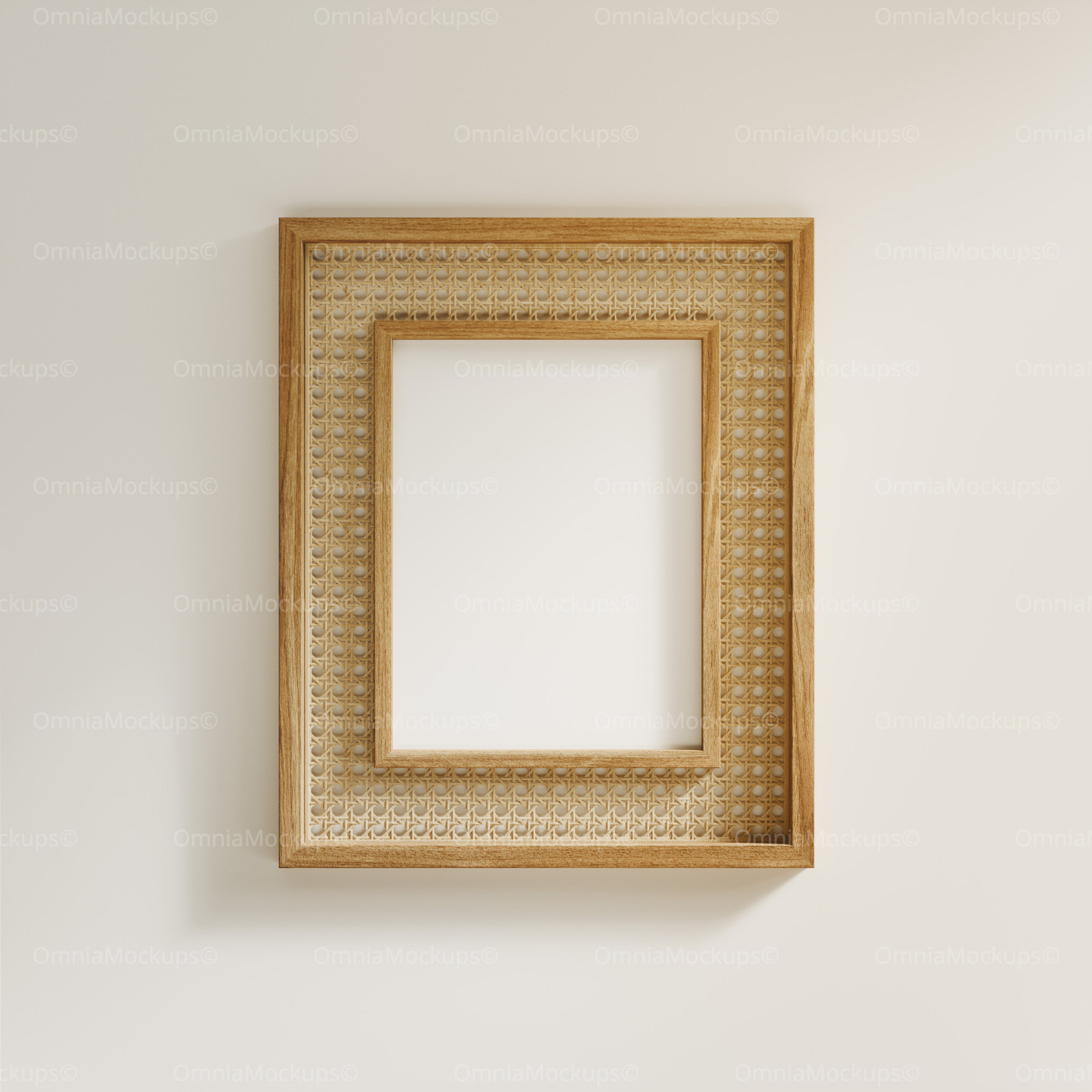 Vertical 3x4 Wall Frame Mockup