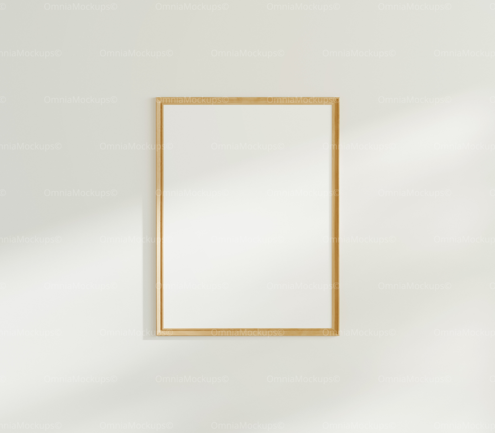 Vertical 3x4 White Wall Frame Mockup