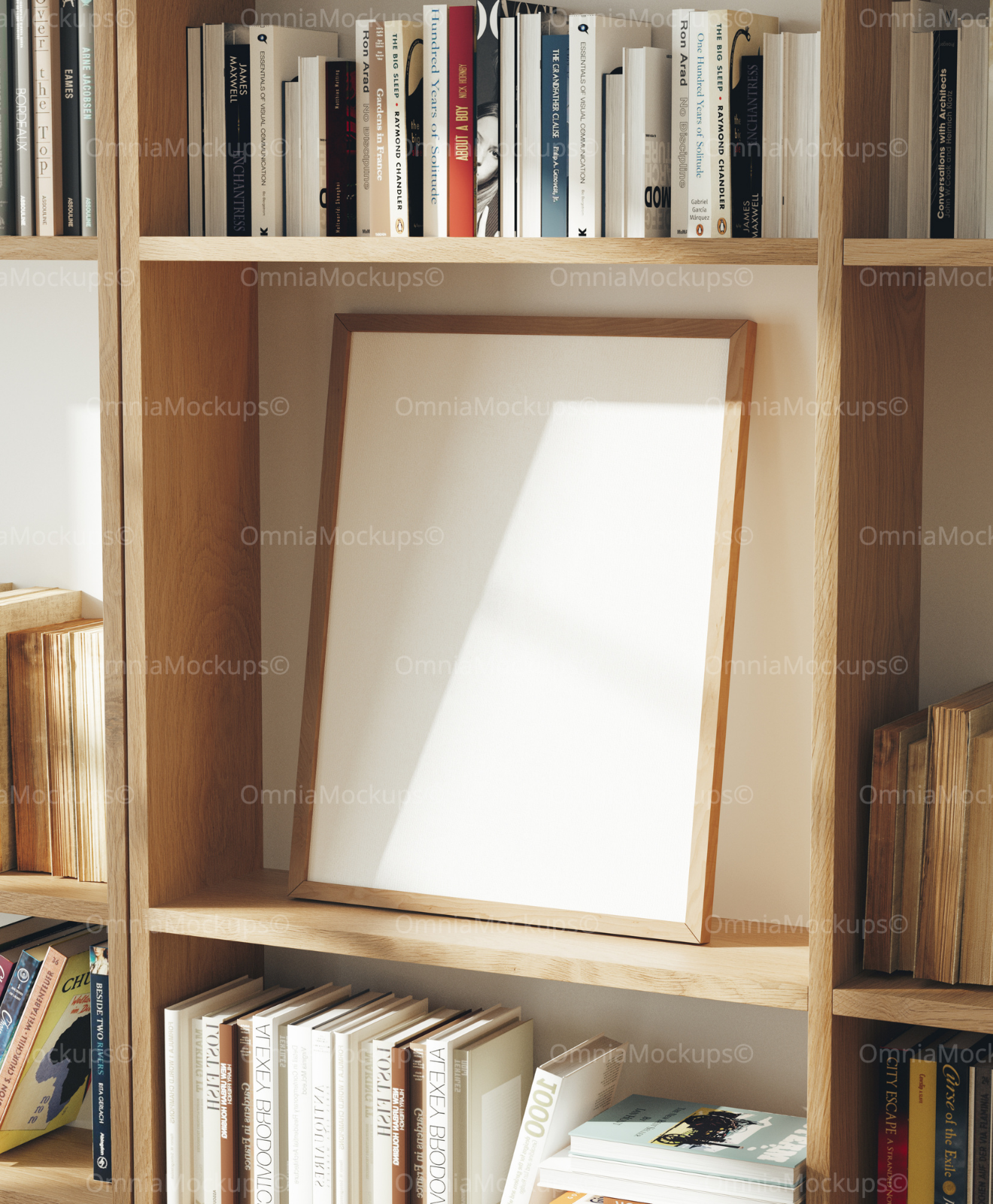 Vertical 3x4 Frame Mockup With Sunlight