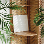 Square Frame Mockup With Sunlight