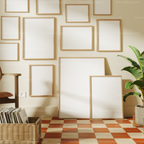 12 Frames 3x4 Mockup With Sunlight