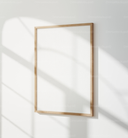 Vertical 3x4 Wall Frame Mockup With Sunlight