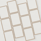 12 Vertical 3x4 Frames Mockup