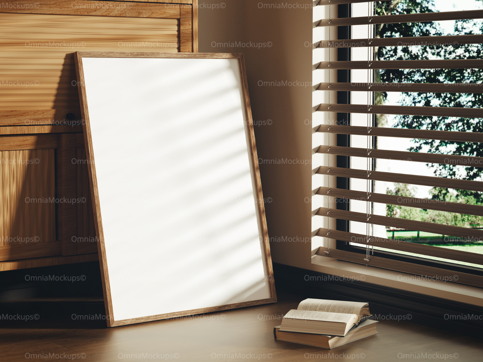 Vertical Frame Mockup With Sunlight
