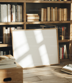 Horizontal Library 4x3 Frame Mockup With Sunlight