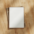 Vertical A Series Frame Mockup With Sunlight