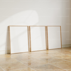 3 Vertical A Series Frames Mockup With Sunlight