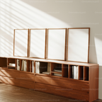 4 Vertical 3x4 Frames Mockup With Sunlight