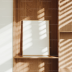 Vertical 3x4 Frame Mockup With Sunlight
