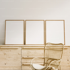 3 Vertical A1 Frames Mockup