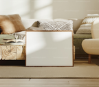 Horizontal 4x3 Living Room Frame Mockup With Sunlight