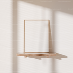 Vertical 3x4 Frame Mockup With Sunlight