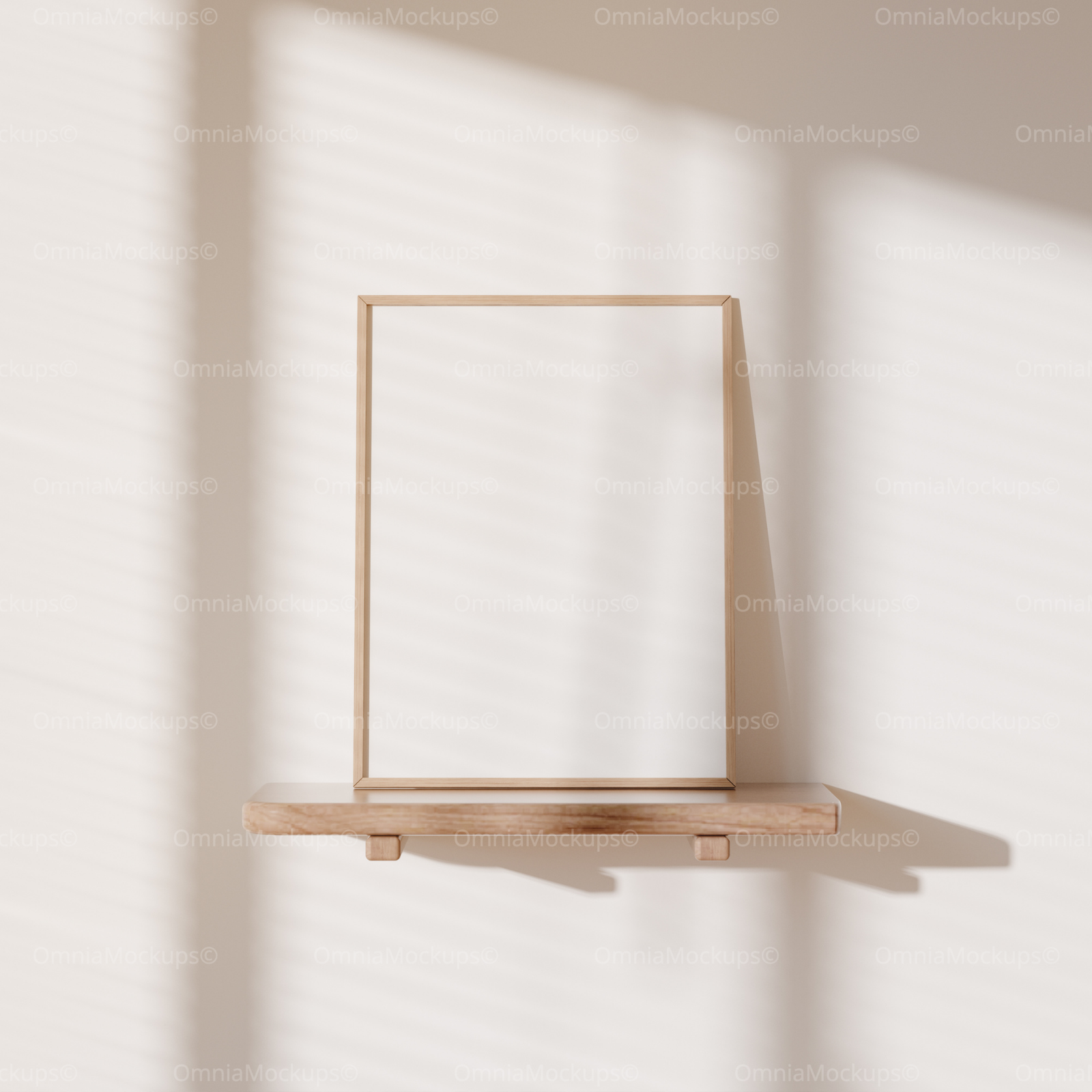 Vertical 3x4 Frame Mockup With Sunlight