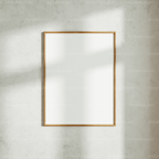 Vertical 3x4 Wall Frame Mockup With Sunlight