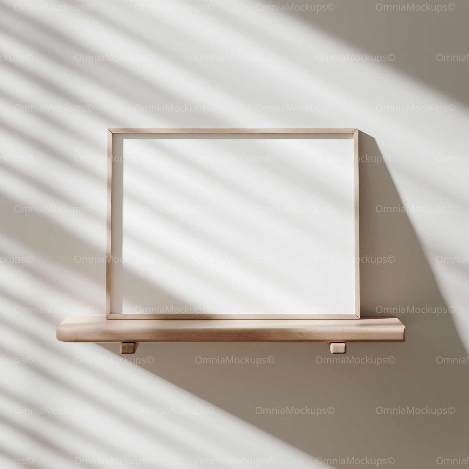 Horizontal 4x3 Frame Mockup With Sunlight