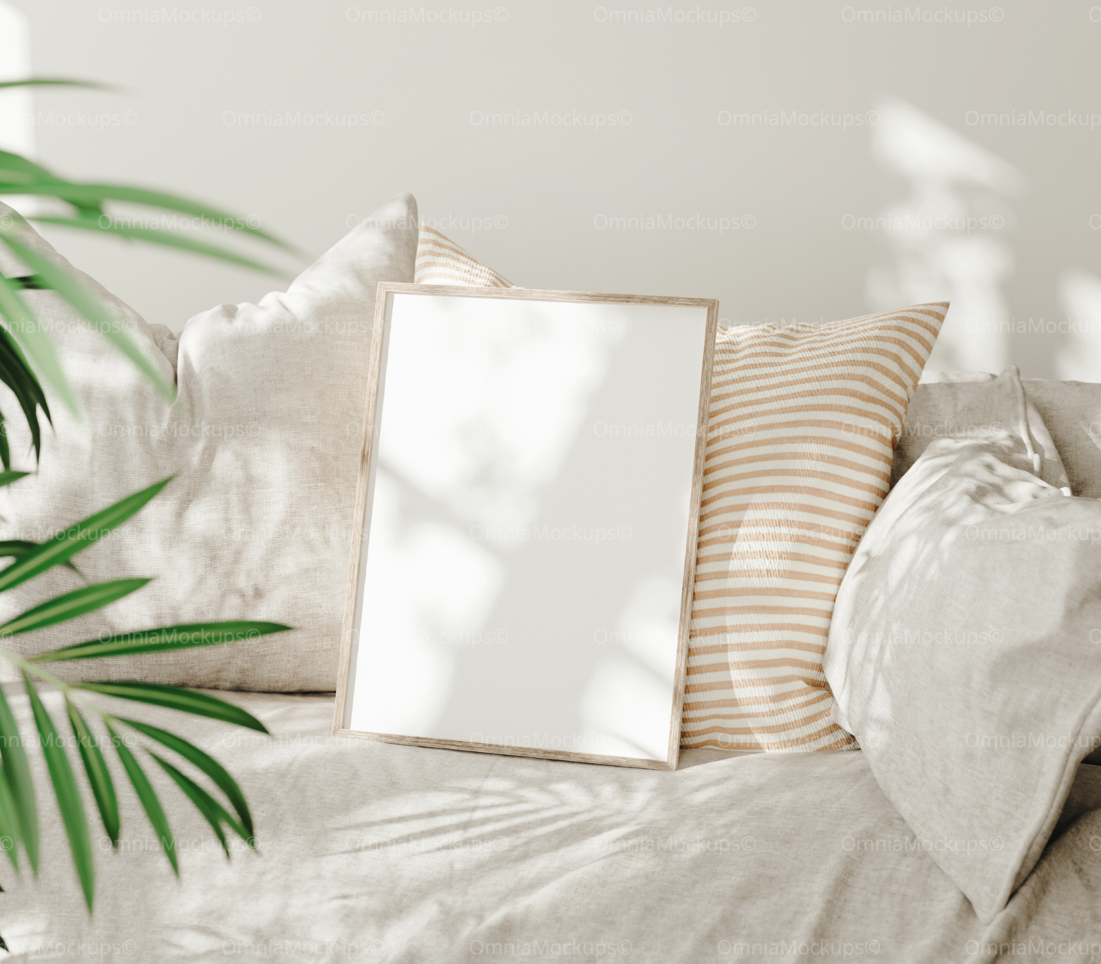 Vertical 3x4 Frame Mockup With Sunlight