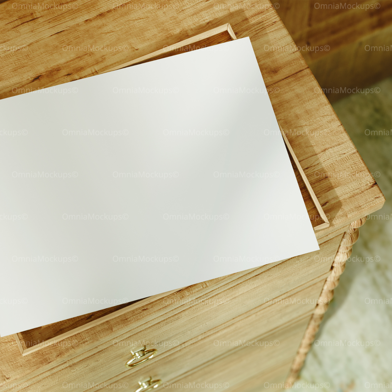 4x3 Poster With Frame Mockup