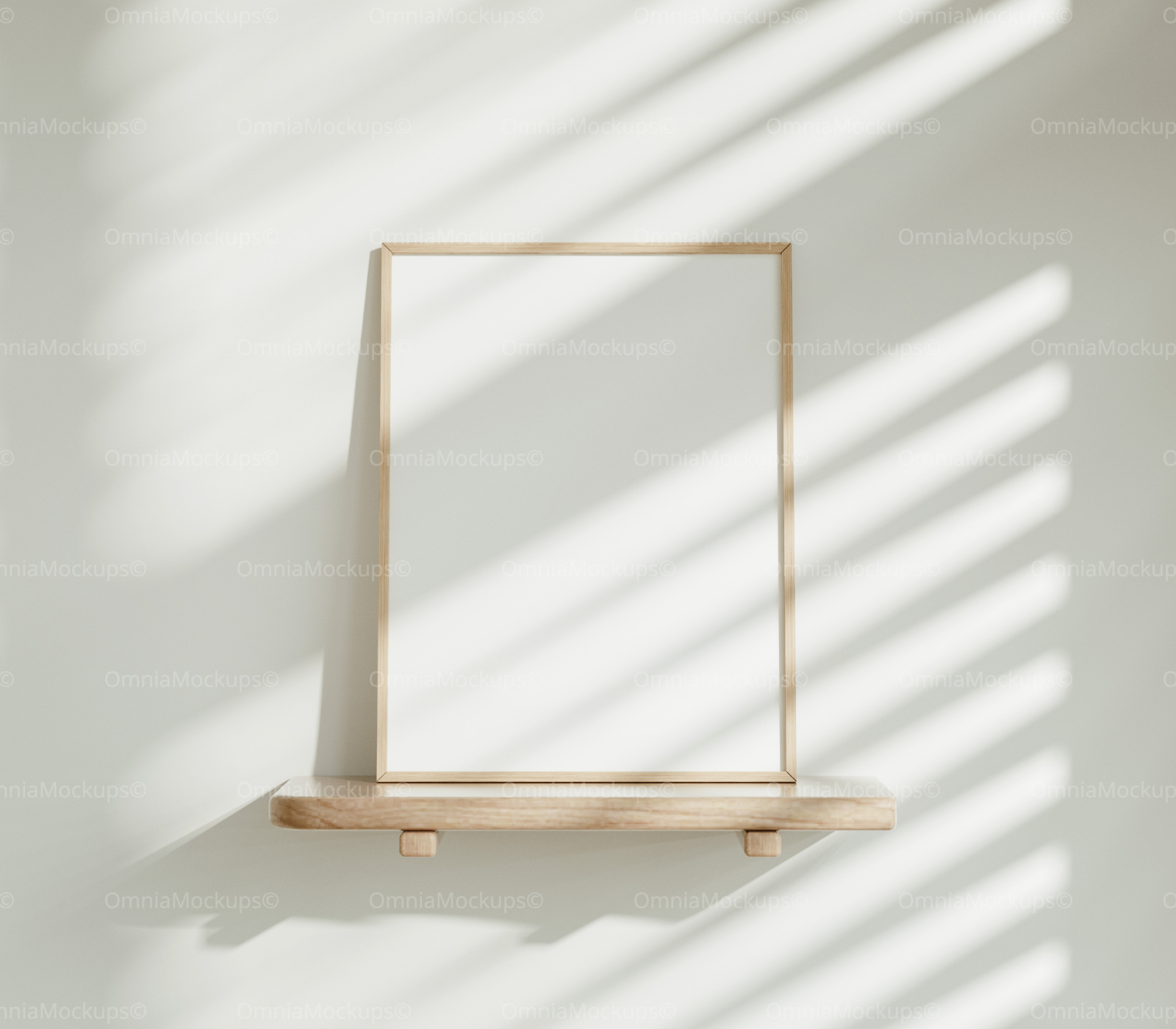 Vertical 3x4 Frame Mockup With Sunlight