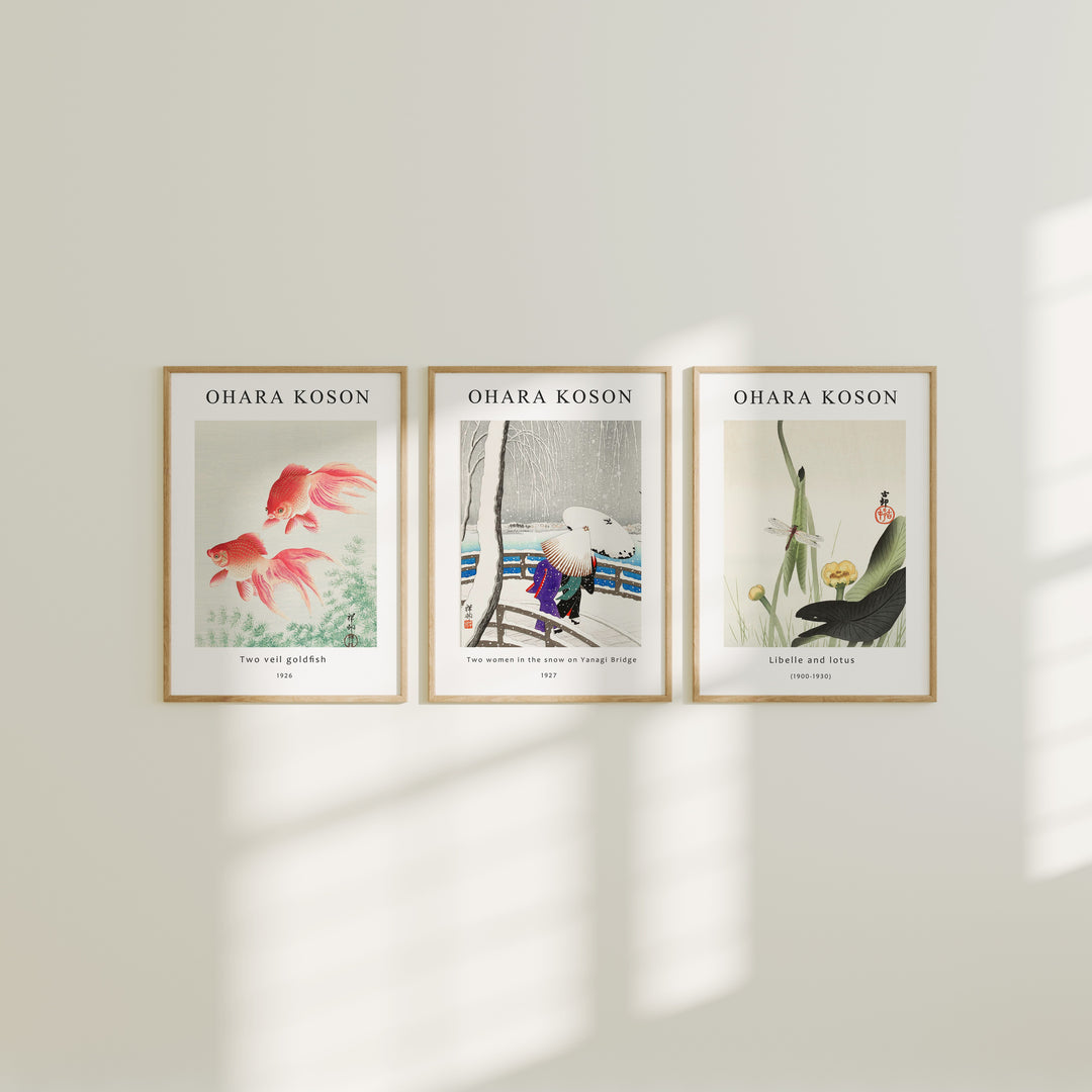 3 Vertical Wall Frames Mockup With Sunlight