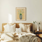 Vertical 3x4 Bedroom Wall Frame Mockup