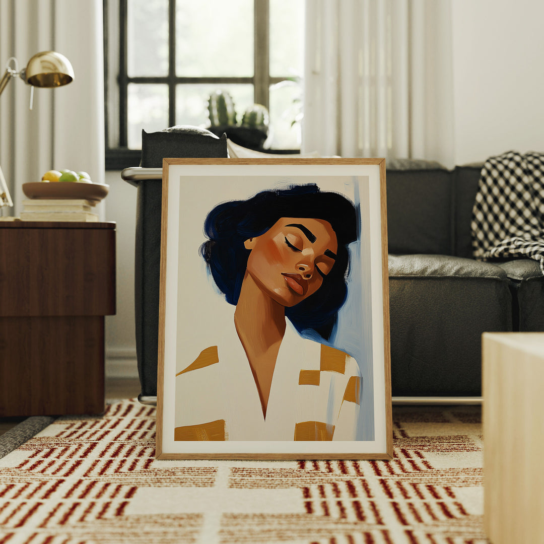 Vertical 3x4 Living Room Frame Mockup