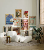 11 Vertical Living Room 5x7 Frames Mockup With Sunlight